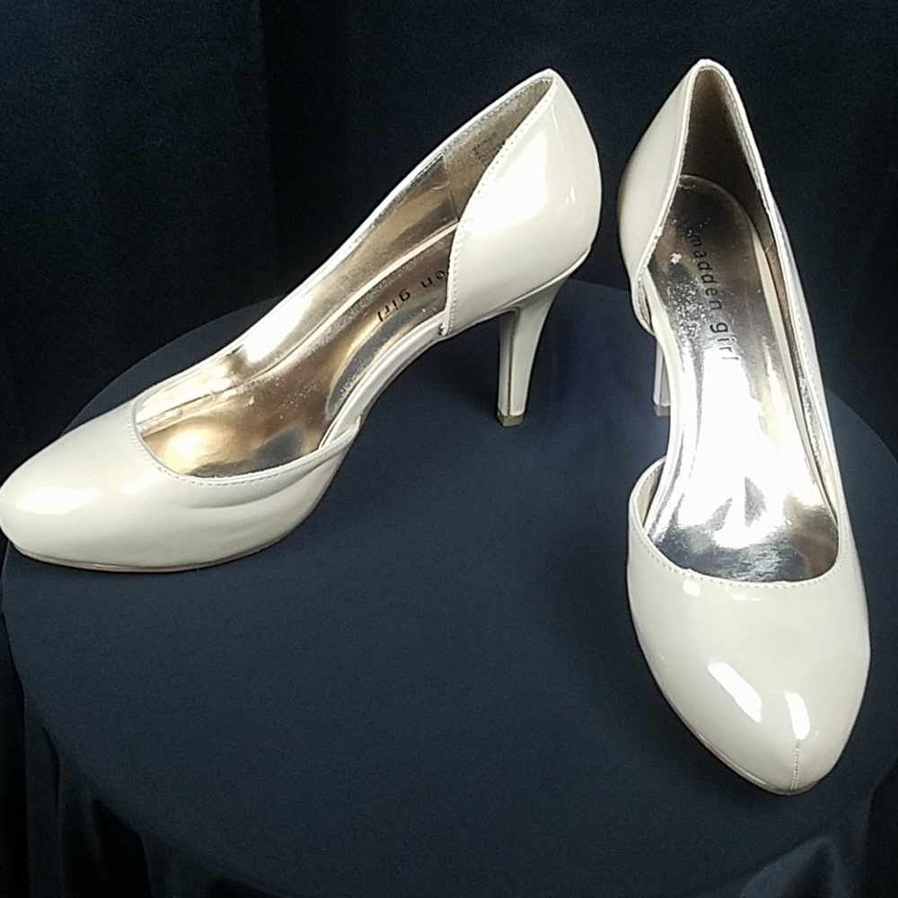 Madden Girl Nude Cream Heels Make offer
